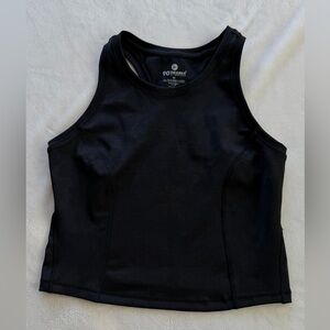90 Degree By Reflex Black Camo Crop Tank Top XSmall Womens Athletic Athleisure